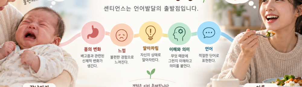 배고파 우는 아이와 성인이 배고픈 모습