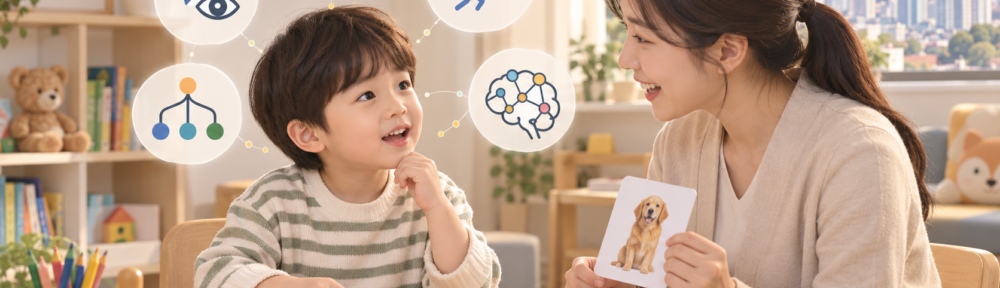 말을 이해하고 표현할 때 주의집중, 작업기억, 처리속도, 실행기능과 기억을 사용하는 아동